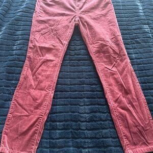 LOFT Pink Corduroy Pants size 29/8 skinny leg
